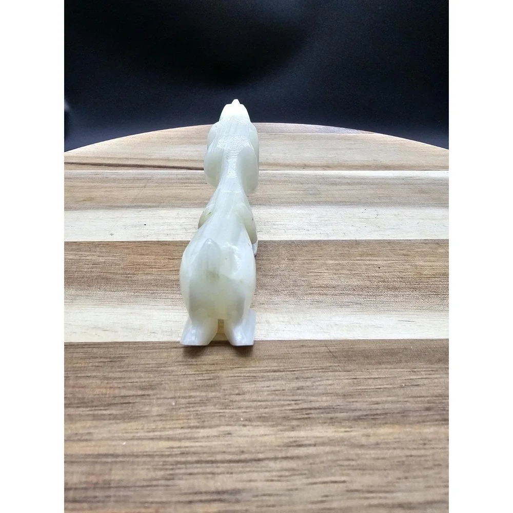 Vintage‎ Alabaster Stone Dachshund Figurine